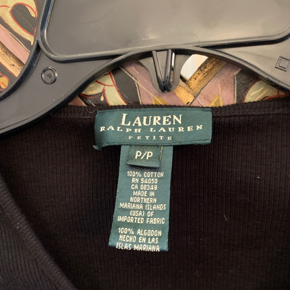 Ralph Lauren black shirt small & CUTE 🌟 - Picture 2 of 2